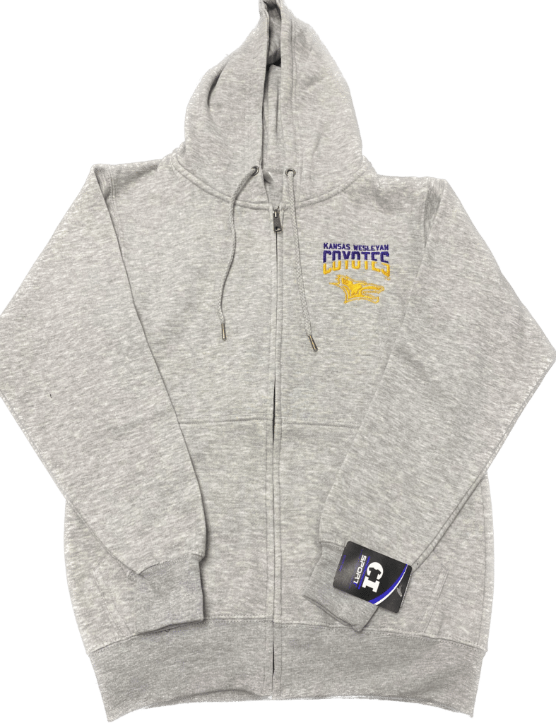 Ci Sport Premium Zipper KWU Hoodie (Grey Heather) - KWU Yotee's